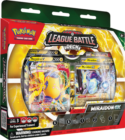 Pokémon TCG: Miraidon ex League Battle Deck (60-Card Ready-to-Play Deck Including Miraidon ex & Regieleki VMAX!)