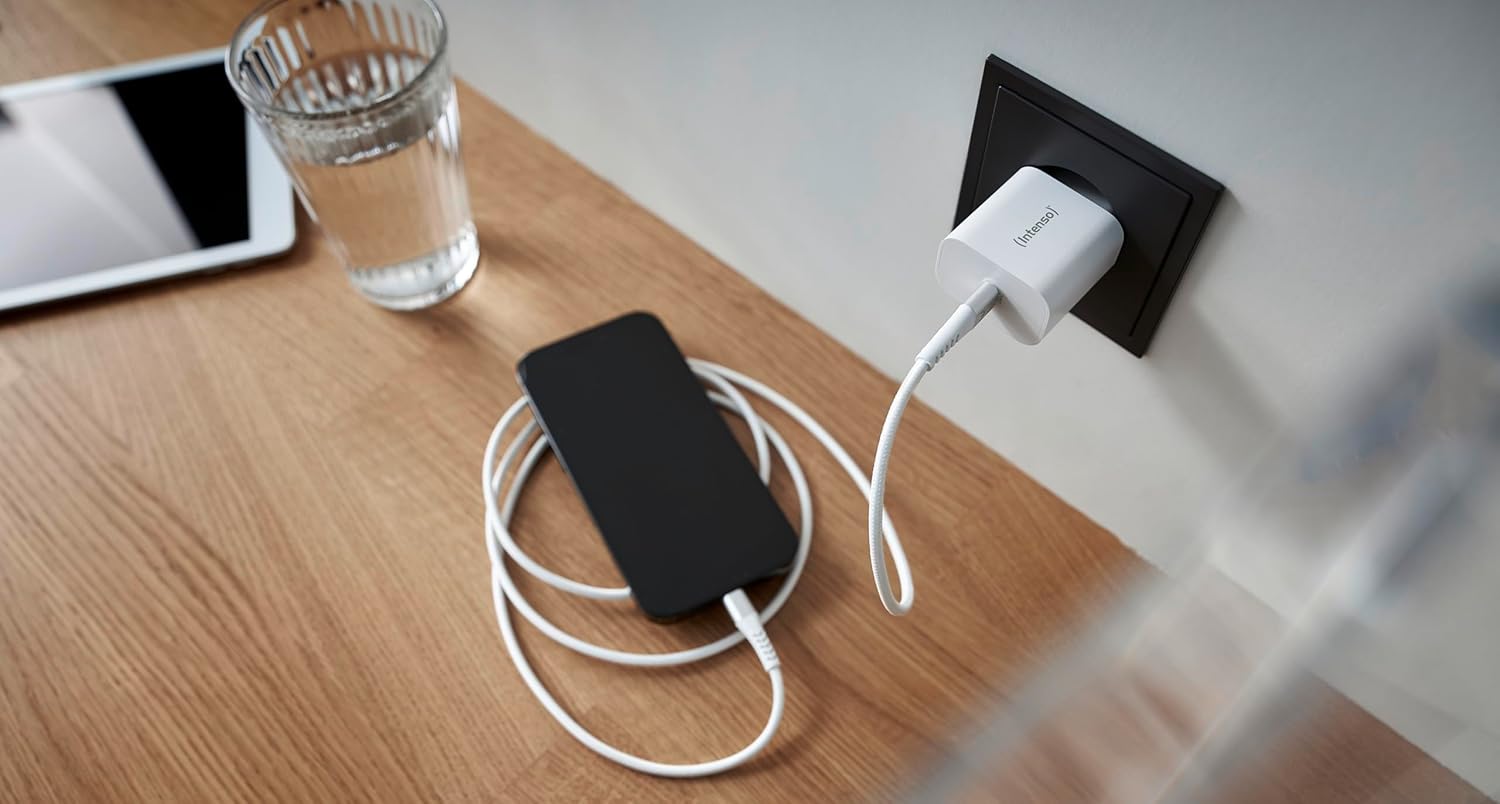 Intenso Power Adapter W20C, USB-C Ladegerät mit 20 Watt, weiß