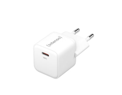 Intenso Power Adapter W30C GaN, USB-C Power Supply with 30 Watt and GaN Technology, White