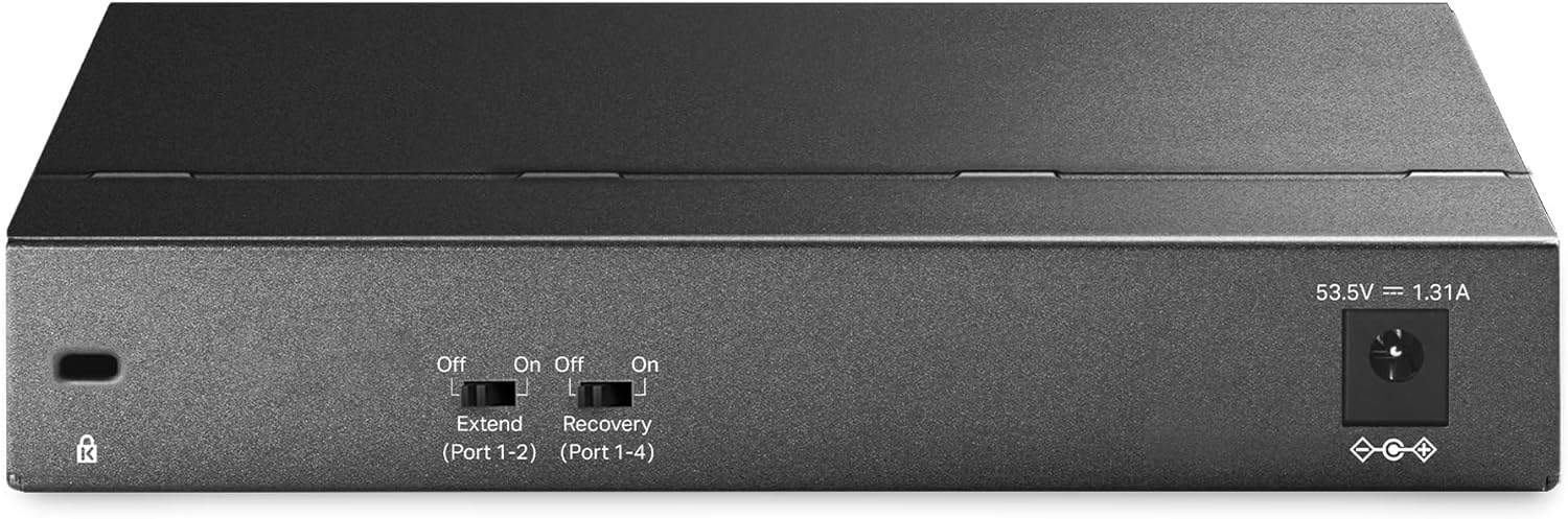 TP-Link 6-Port Gigabit Desktop Switch with 3-Port PoE+ and 1-Port PoE++, PoE Auto Recovery, 64 W Budget, Transmission Distance up to 250 m, Durable Metal Casing, Plug and Play (TL-SG1006PP