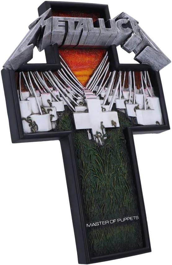 Nemesis Now Officially Licensed Metallica Master of Puppets Wall Plaque, Multi Coloured, 31.5cm, Nemesis Now Metallica Master of Puppets Wandschild, 31,5 cm, Kunstharz, mehrfarbig, offizielles Lizenzprodukt von Metallica, Master of Puppets Wandschild, aus