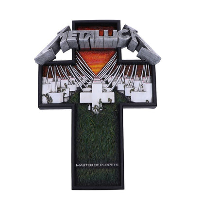 Nemesis Now Officially Licensed Metallica Master of Puppets Wall Plaque, Multi Coloured, 31.5cm, Nemesis Now Metallica Master of Puppets Wandschild, 31,5 cm, Kunstharz, mehrfarbig, offizielles Lizenzprodukt von Metallica, Master of Puppets Wandschild, aus