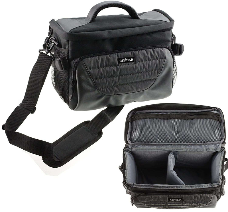 Navitech Grey Shoulder Camera Bag For Sony Alpha ZV-E10 Mirrorless Camera