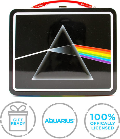 AQUARIUS Pink Floyd DSOM Fun Box - Sturdy Tin Storage Box with Plastic Handle & Embossed Front Cover - Officially Licensed Pink FloydMerchandise & Collectible Gift