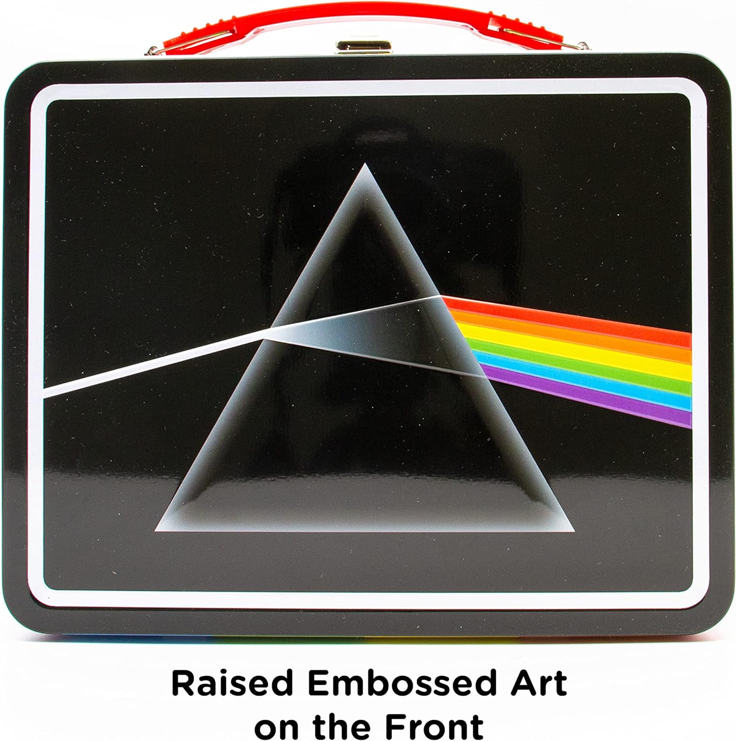 AQUARIUS Pink Floyd DSOM Fun Box - Sturdy Tin Storage Box with Plastic Handle & Embossed Front Cover - Officially Licensed Pink FloydMerchandise & Collectible Gift