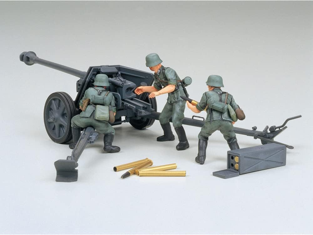 Tamiya - Cañon antitanque aleman pak40 75mm. y artilleros escala 1:35 (35047
