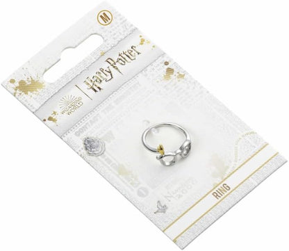 Harry Potter Stainless Steel Lightning Bolt and Glasses Ring - Size Medium, ys/m, Zinc Alloy