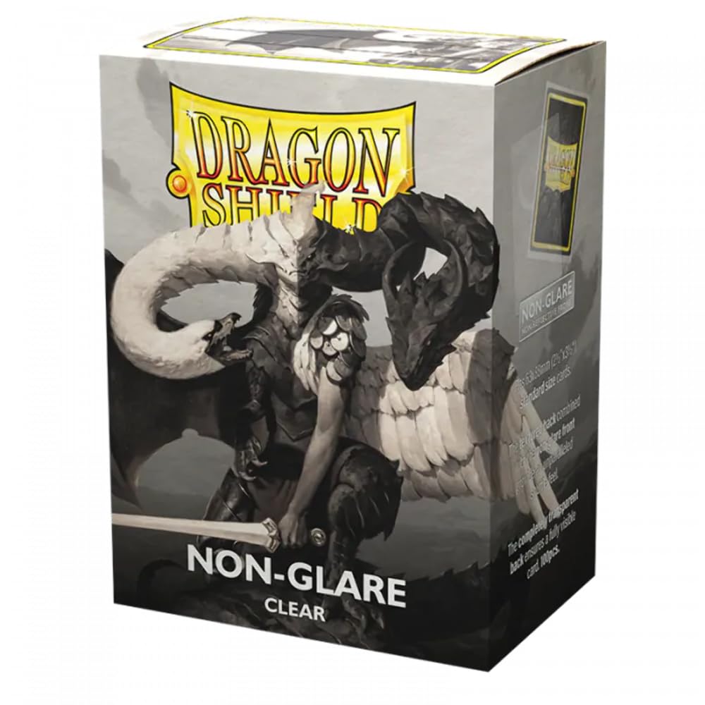 Arcane Tinmen ApS ART11821 Sleeves NonGlare Dragon Shield: Matte – Clear, Non Glare V2 (100