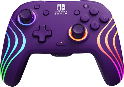 PDP Afterglow Wave Wireless Controller Purple Nintendo Switch Prismatic Purple