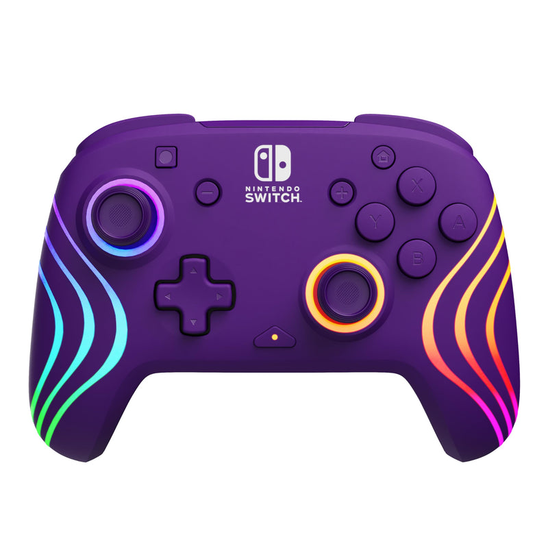 PDP Afterglow Wave Wireless Controller Purple Nintendo Switch Prismatic Purple
