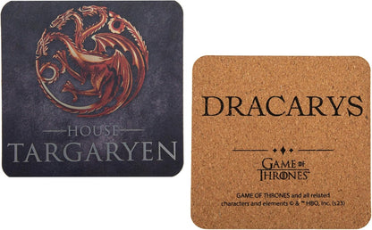 Game Of Thrones - Set Of 4 Coasters Houses Of Westeros ( Cr4160 )