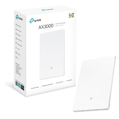TP-Link Wi-Fi 6 AX3000 Dual-Band Wi-Fi 6 Air Router, Gigabit Port, Ultra-Thin Design, OneMesh™ Supported, Ideal for Gaming Xbox/PS4/Steam, TP-Link HomeShield, Flexible Installation (Archer Air R5