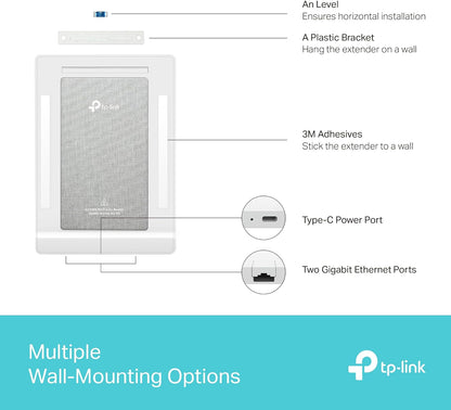 TP-Link Wi-Fi 6 AX3000 Dual-Band Wi-Fi 6 Air Router, Gigabit Port, Ultra-Thin Design, OneMesh™ Supported, Ideal for Gaming Xbox/PS4/Steam, TP-Link HomeShield, Flexible Installation (Archer Air R5