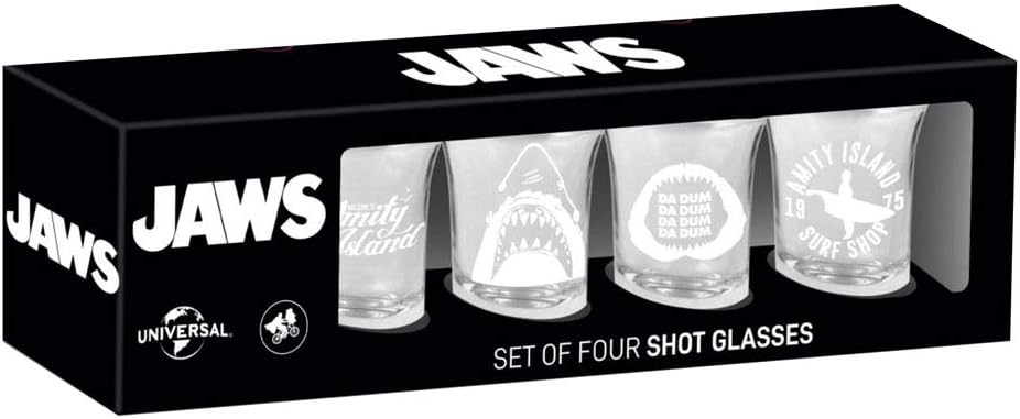 JAWS - Set of 4 Shot Glasses