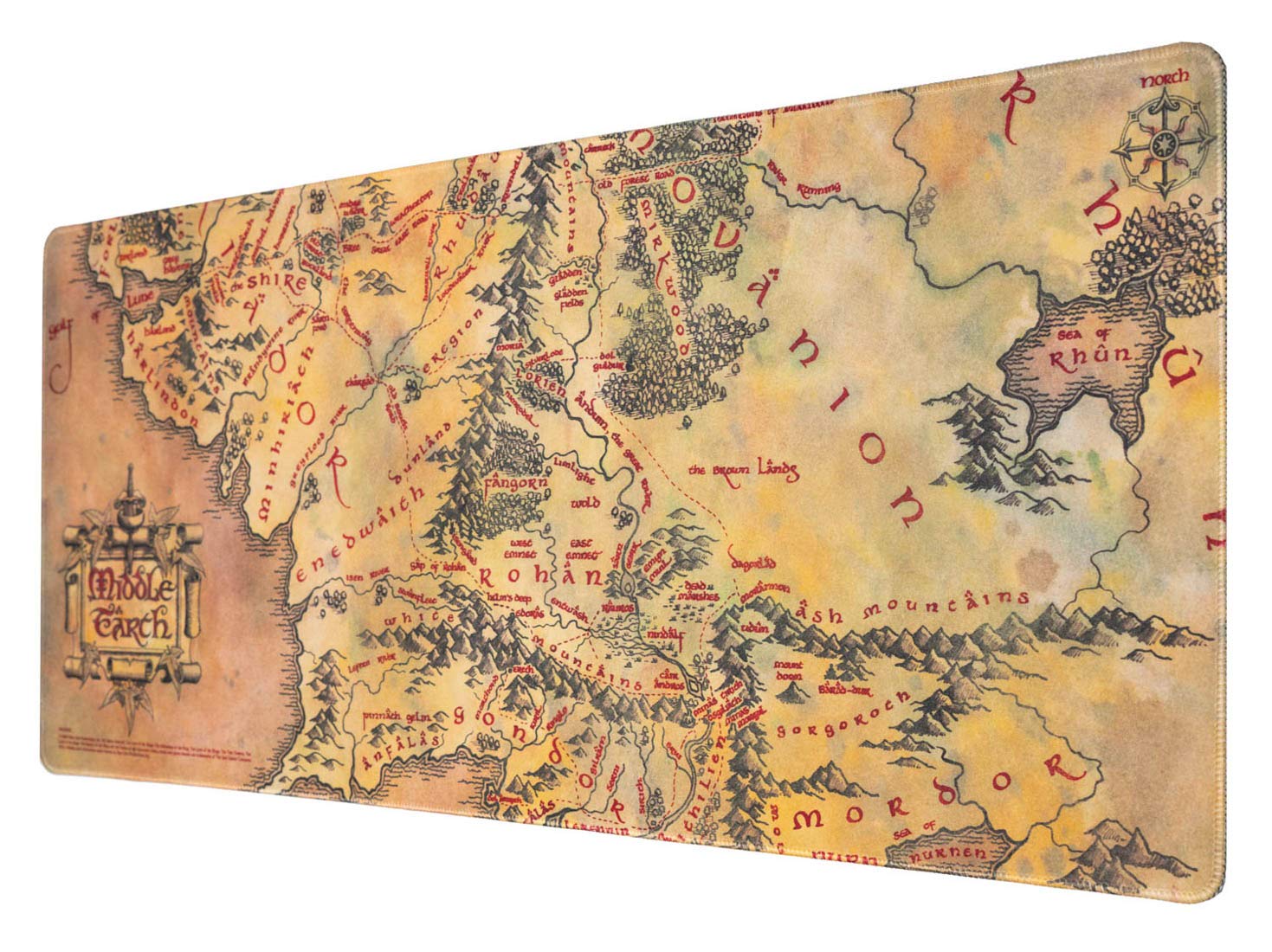 Grupo Erik The Lord Of The Rings XXL Mouse Mat | Desk Pad | 31.5" x 13.78" | Non-Slip Rubber Base Mouse Pad, Gaming Mouse Pad, Keyboard Mouse Mat | Lord Of The Rings Gifts