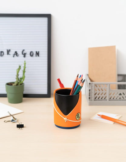 Grupo Erik Official Dragon Ball Pen Holder With Power Pole (Nyoibō) Pen | Pen Holder For Desk With Pen | Dragon Ball Gifts | Dragon Ball Merchandise | Goku Gifts | Pen Pot | Pencil Pot