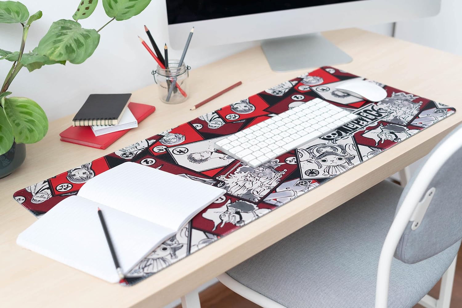 Grupo Erik Tappetino Mouse One Piece Manga XXL - Tappetino Scrivania Gaming PC, Impermeabile e Antiscivolo 80x35 cm | Accessori Gaming per Scrivania: Desk Mat, One piece Gadget