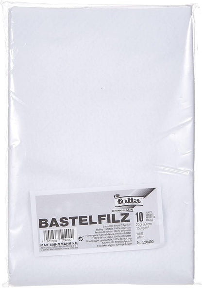 Creativ Company - Hobbyvilt Wit A4 10 Vellen