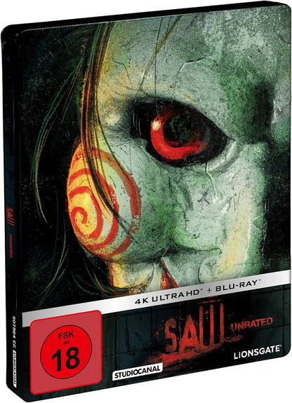 SAW - Limited Steelbook Edition (4K Ultra-HD+ Blu-ray 2D) - German Import