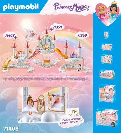 Playmobil 71408 Rainbow Castle: Dressing Room Cloud, FAiry-Tale Magical World, Fun Imaginative Role Play, PlaySets Suitable for Children Ages 4+