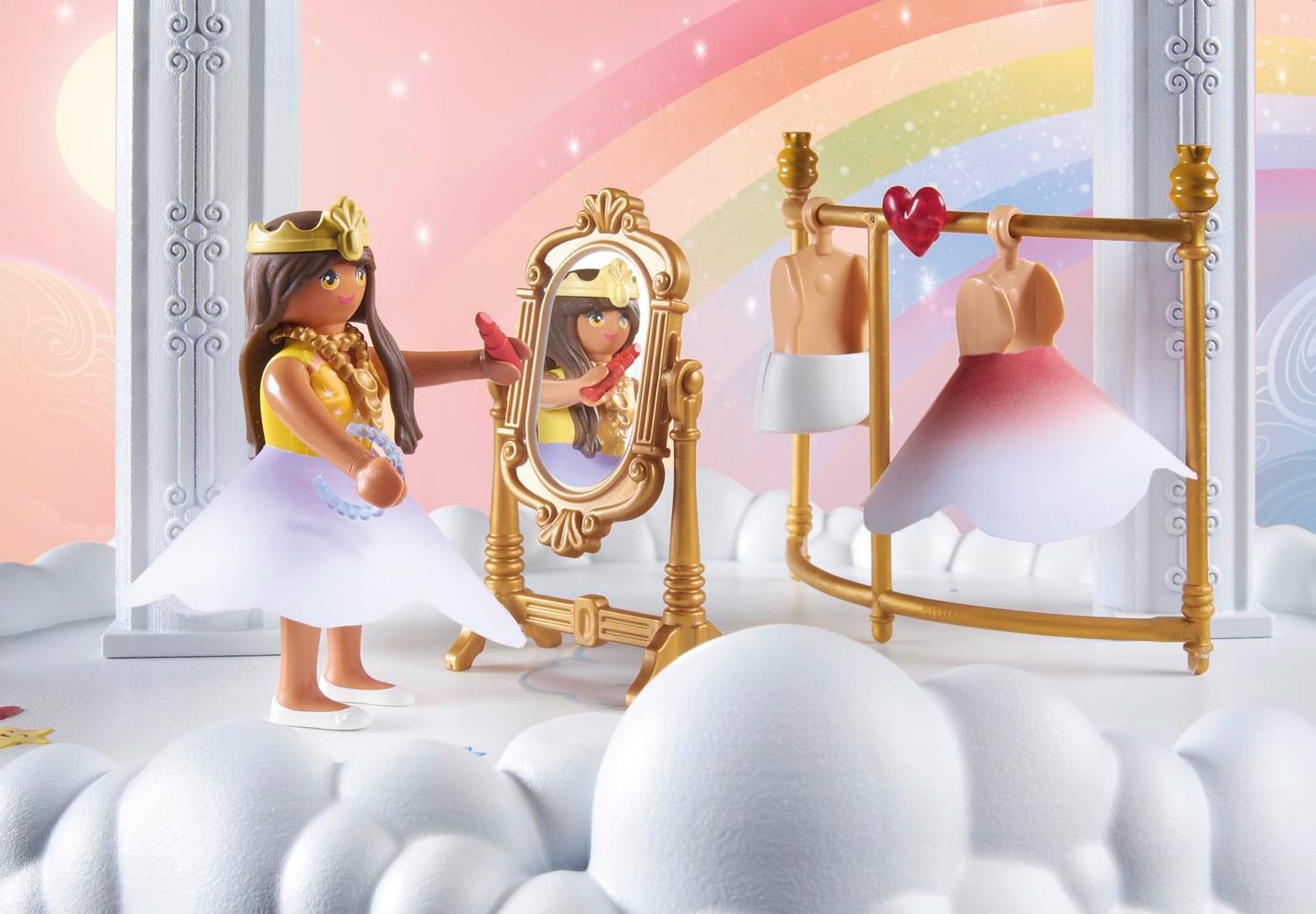 Playmobil 71408 Rainbow Castle: Dressing Room Cloud, FAiry-Tale Magical World, Fun Imaginative Role Play, PlaySets Suitable for Children Ages 4+