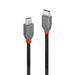 LINDY 36892 USB 2.0 Type C to Micro-B Cable, Anthra Line - Black