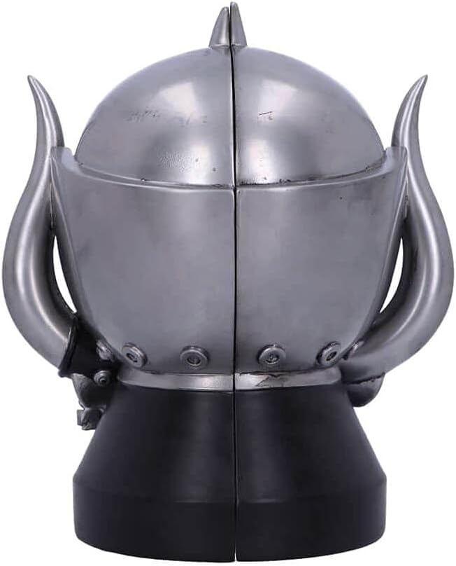 Nemesis Now Offically Licensed Motorhead Warpig Snaggletooth Bookends, Silver, 18cm