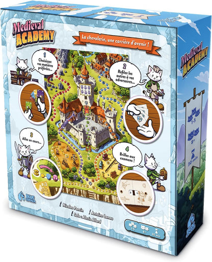 Blue Cocker Games | Medieval Academy | Family Board Game | Ages 8+ | 1-5 Players | 30 Minutes Playing Time