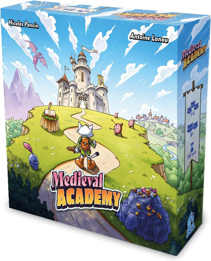 Blue Cocker Games | Medieval Academy | Family Board Game | Ages 8+ | 1-5 Players | 30 Minutes Playing Time
