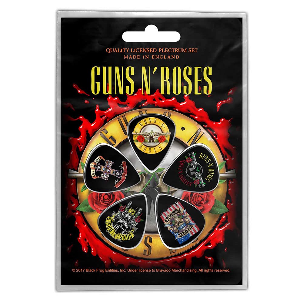 Guns N Roses Logo 4 Ply Yarn (Pack of 5) (One Size) (Black/Gold/Red