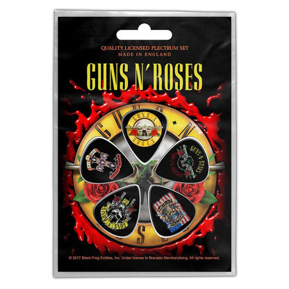 Guns N Roses Logo 4 Ply Yarn (Pack of 5) (One Size) (Black/Gold/Red