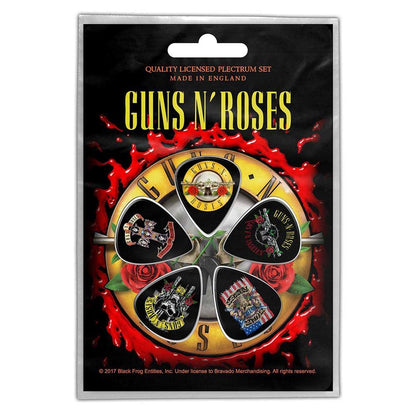 Guns N Roses Logo 4 Ply Yarn (Pack of 5) (One Size) (Black/Gold/Red