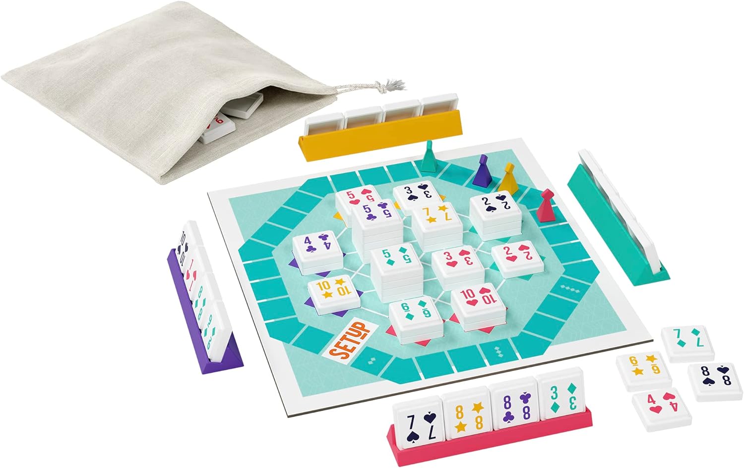 Bezzerwizzer | SETUP | Rummy Style Family Board Game | Ages 8+ | 2-4 Players | 25+ Minutes Playing Time Party Game SETUP