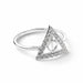 Harry Potter Sterling Silver Deathly Hallows Ring with Crystals size Extra Large - XL