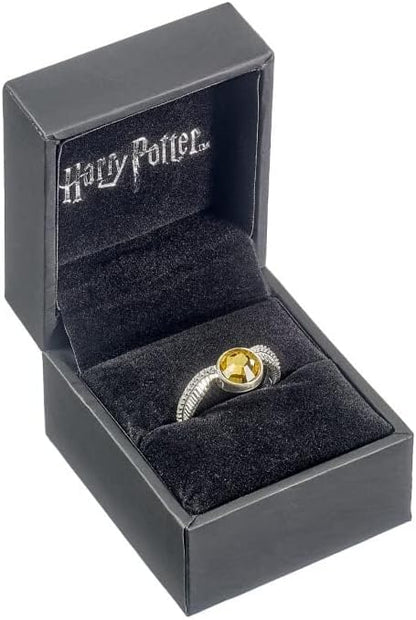 Harry Potter Sterling Silver Golden Snitch Ring With Crystals size Extra Large - XL