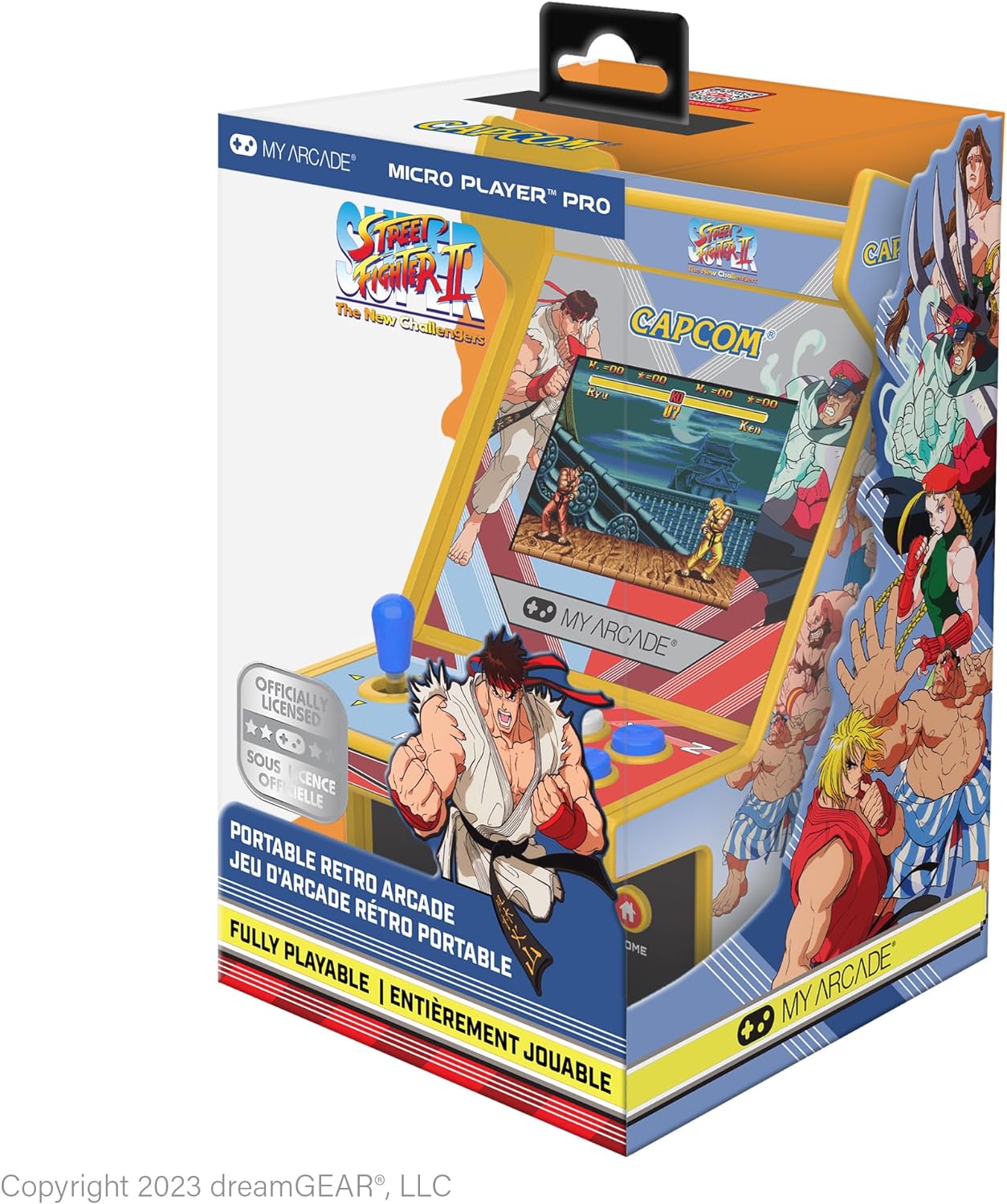 MICRO PLAYER PRO 2,75" SUPER STREET FIGHTER II PORTABLE RETRO ARCADE (2 GIOCHI IN 1