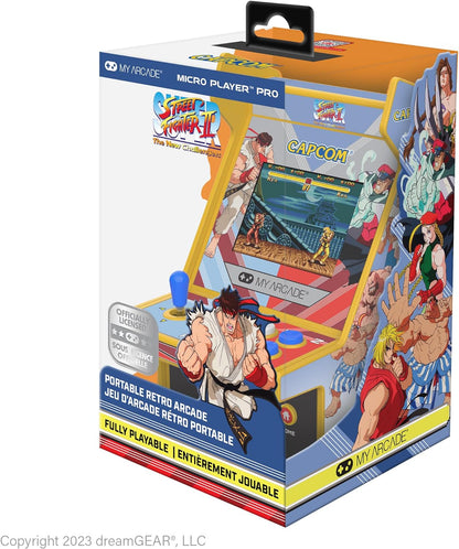 MICRO PLAYER PRO 2,75" SUPER STREET FIGHTER II PORTABLE RETRO ARCADE (2 GIOCHI IN 1