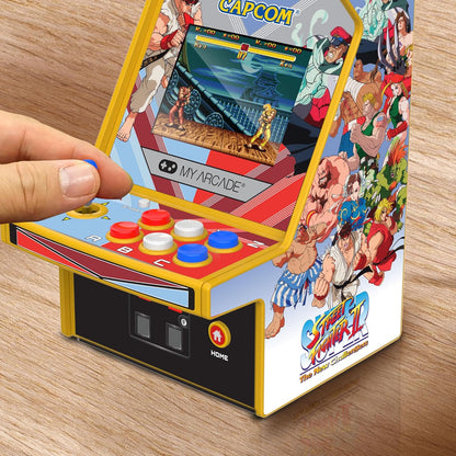 MICRO PLAYER PRO 2,75" SUPER STREET FIGHTER II PORTABLE RETRO ARCADE (2 GIOCHI IN 1