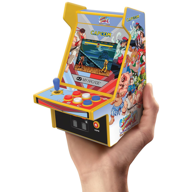 MICRO PLAYER PRO 2,75" SUPER STREET FIGHTER II PORTABLE RETRO ARCADE (2 GIOCHI IN 1