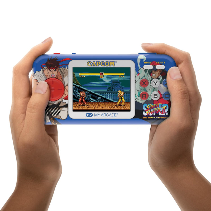 My Arcade Super Street Fighter II Pocket Player Pro Handheld Portable Gaming System (2 GAMES IN 1