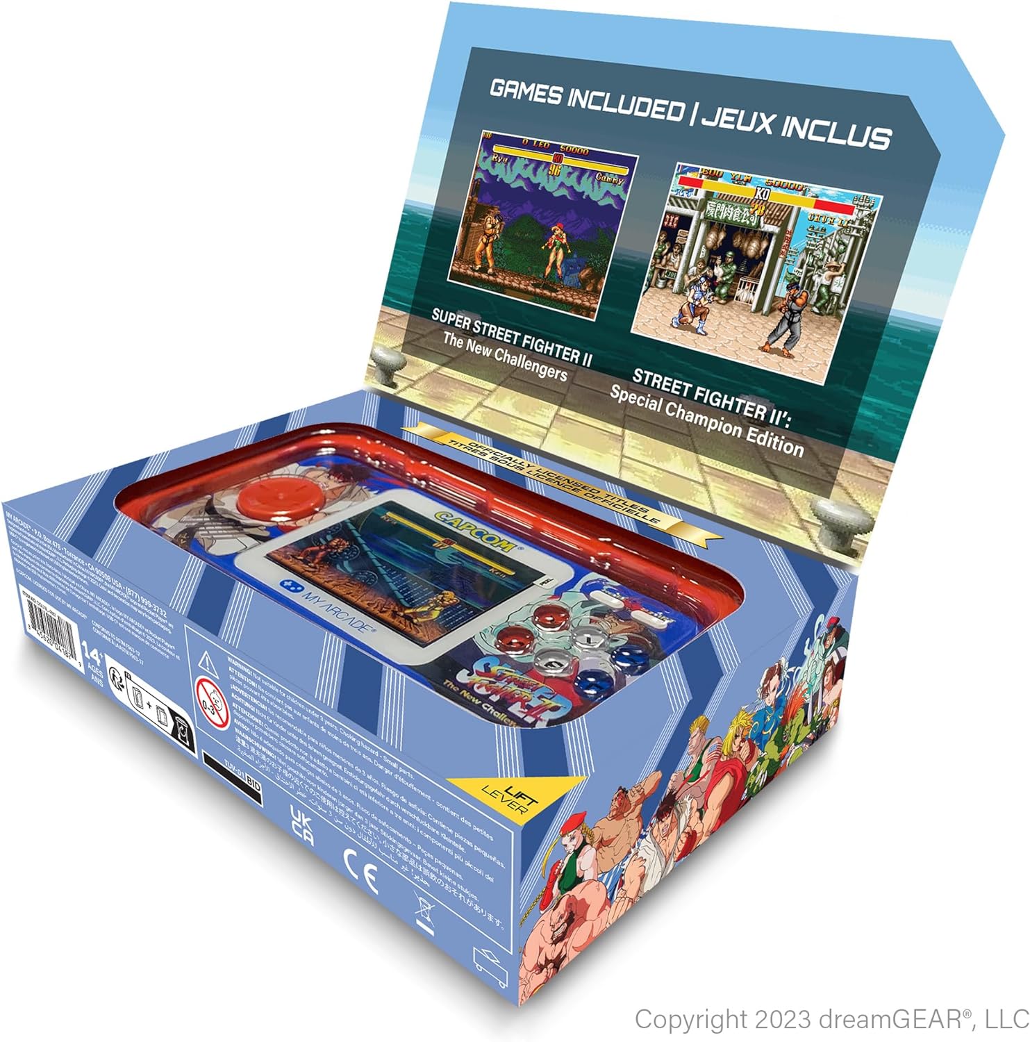 My Arcade Super Street Fighter II Pocket Player Pro Handheld Portable Gaming System (2 GAMES IN 1
