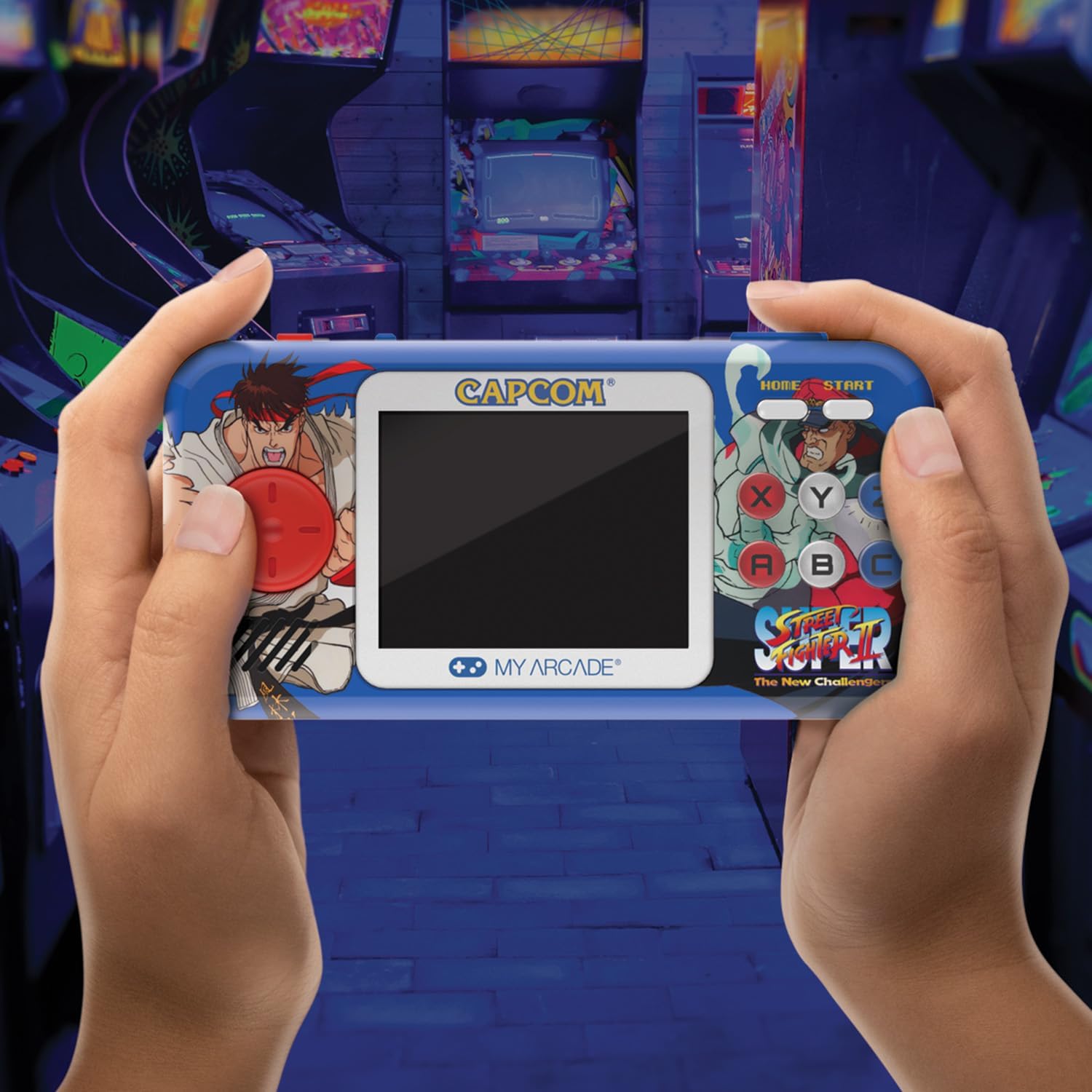 My Arcade Super Street Fighter II Pocket Player Pro Handheld Portable Gaming System (2 GAMES IN 1