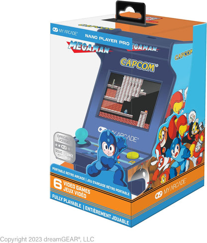 My Arcade Mega Man Nano Player Pro Portable Retro Arcade (6 GAMES IN 1