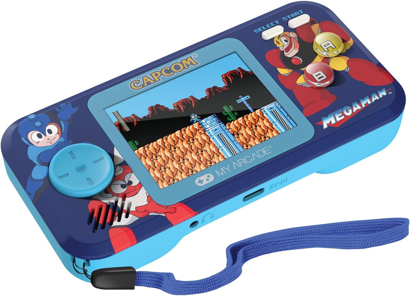 My Arcade Mega Man Pocket Player Pro Handheld Portable Gaming System (6 GAMES IN 1)