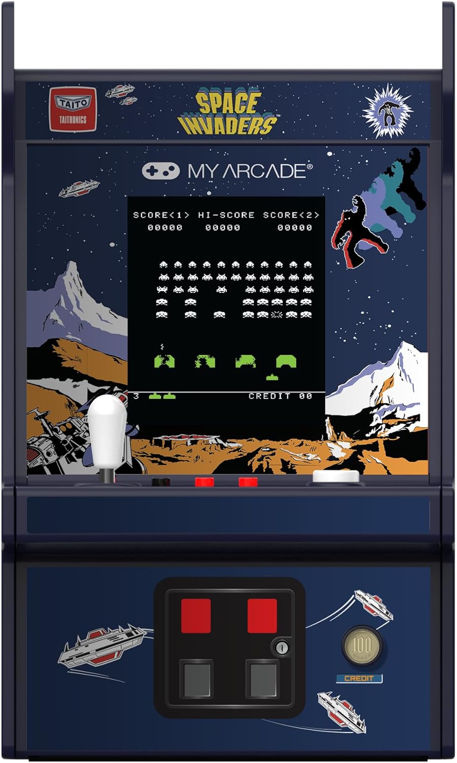 My Arcade DGUNL-7004 Space Invaders Micro Player Pro Portable Retro Arcade