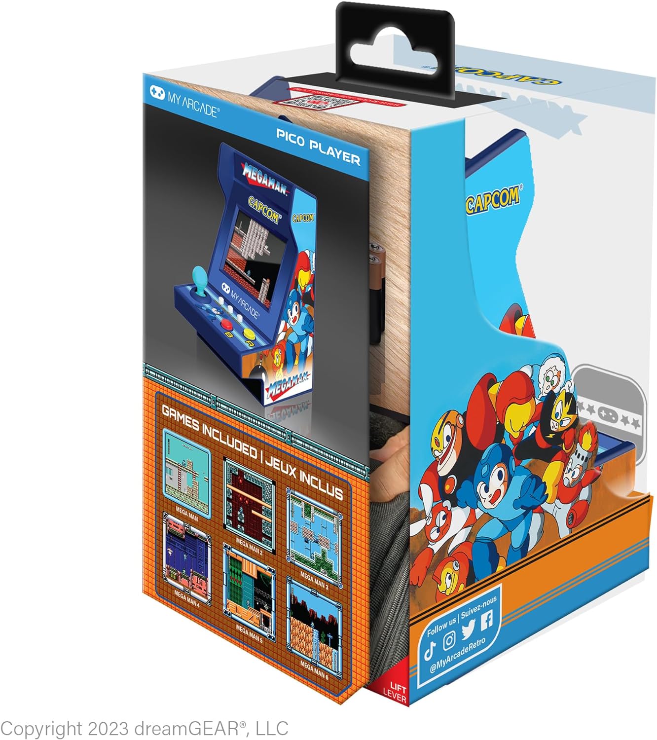 My Arcade Mega Man Pico Player Portable Retro Arcade (6 GAMES IN 1