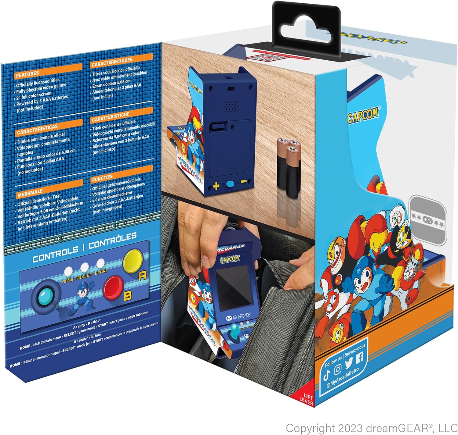 My Arcade Mega Man Pico Player Portable Retro Arcade (6 GAMES IN 1