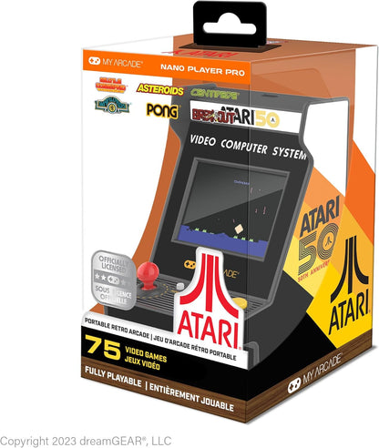 NANO PLAYER PRO 2,4" ATARI PORTABLE RETRO ARCADE (75 GIOCHI IN 1