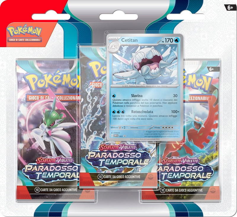 Pokémon Scarlet and Violet Paradox Storm Blister Pack of 3 envelopes with promo card Arctibax (FR)
