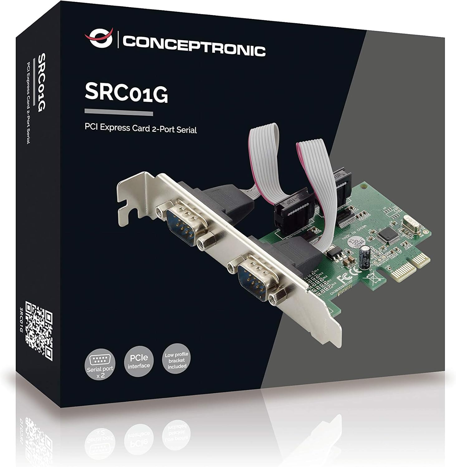 Conceptronic Serial 2-Port PCI Express Card